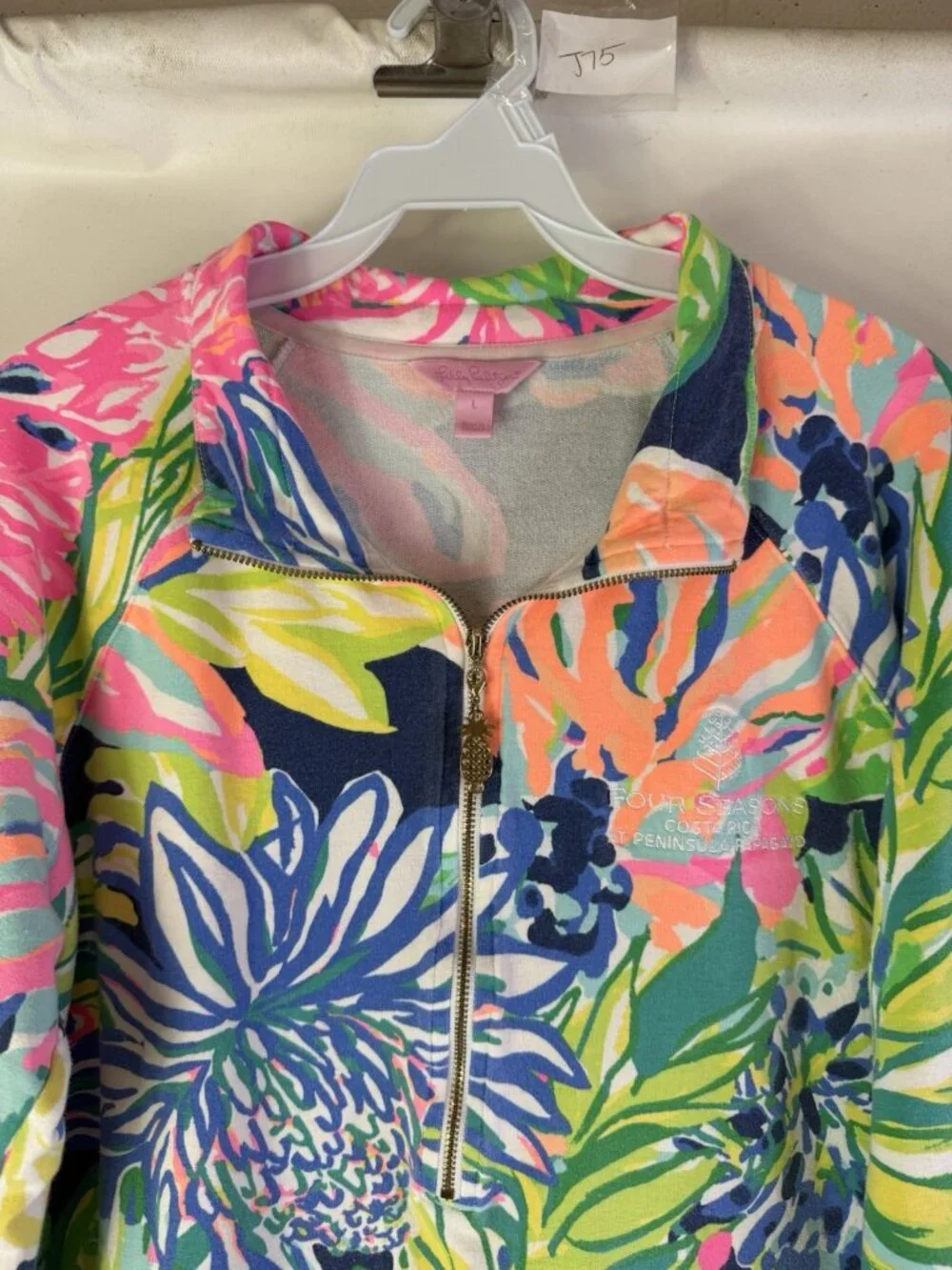 Lilly Pulitzer Skipper Popover Jacket Sweatshirt - Picture 2 of 10